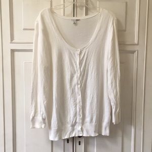 Halogen Medium White Cardigan